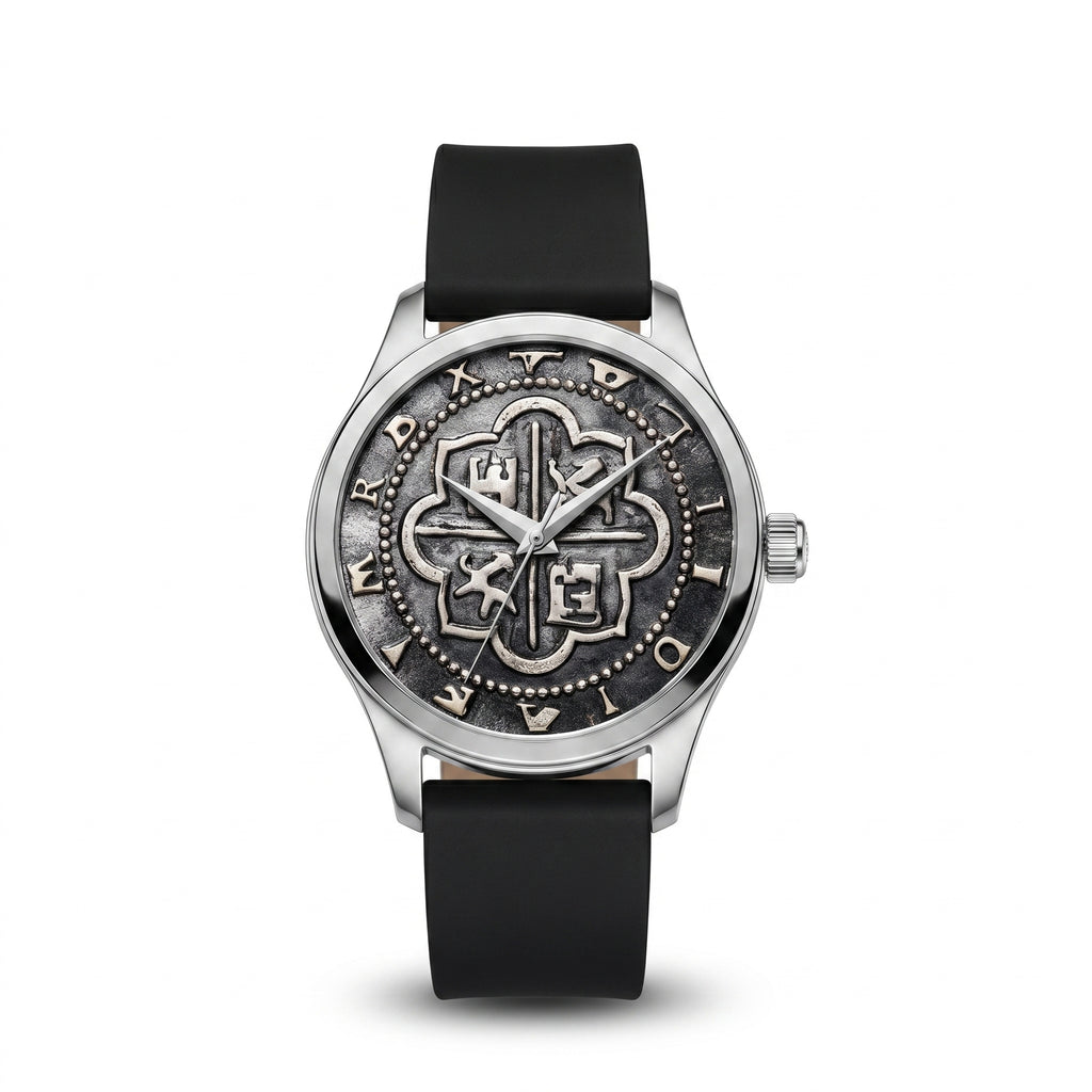 Nautilos Series 01 with Silicone Black Strap