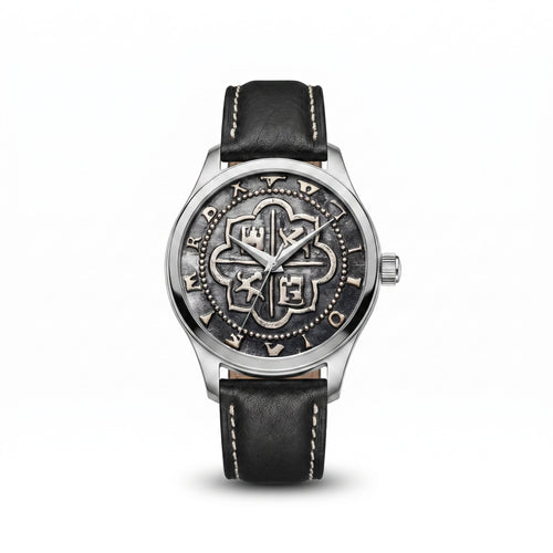 Nautilos Series 01 with Black Leather Band