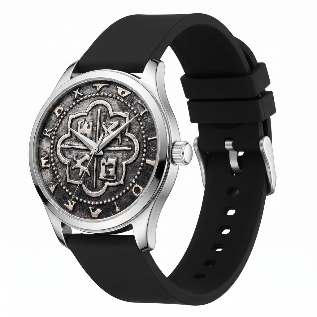 Nautilos Series 01 with Silicone Black Strap