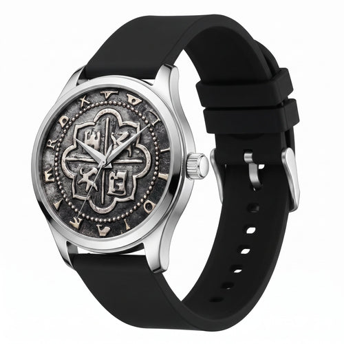 Nautilos Series 01 with Silicone Black Strap